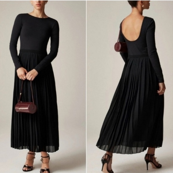 J. Crew Dresses & Skirts - J. Crew ballerina Elegant Black Long Sleeve Dress